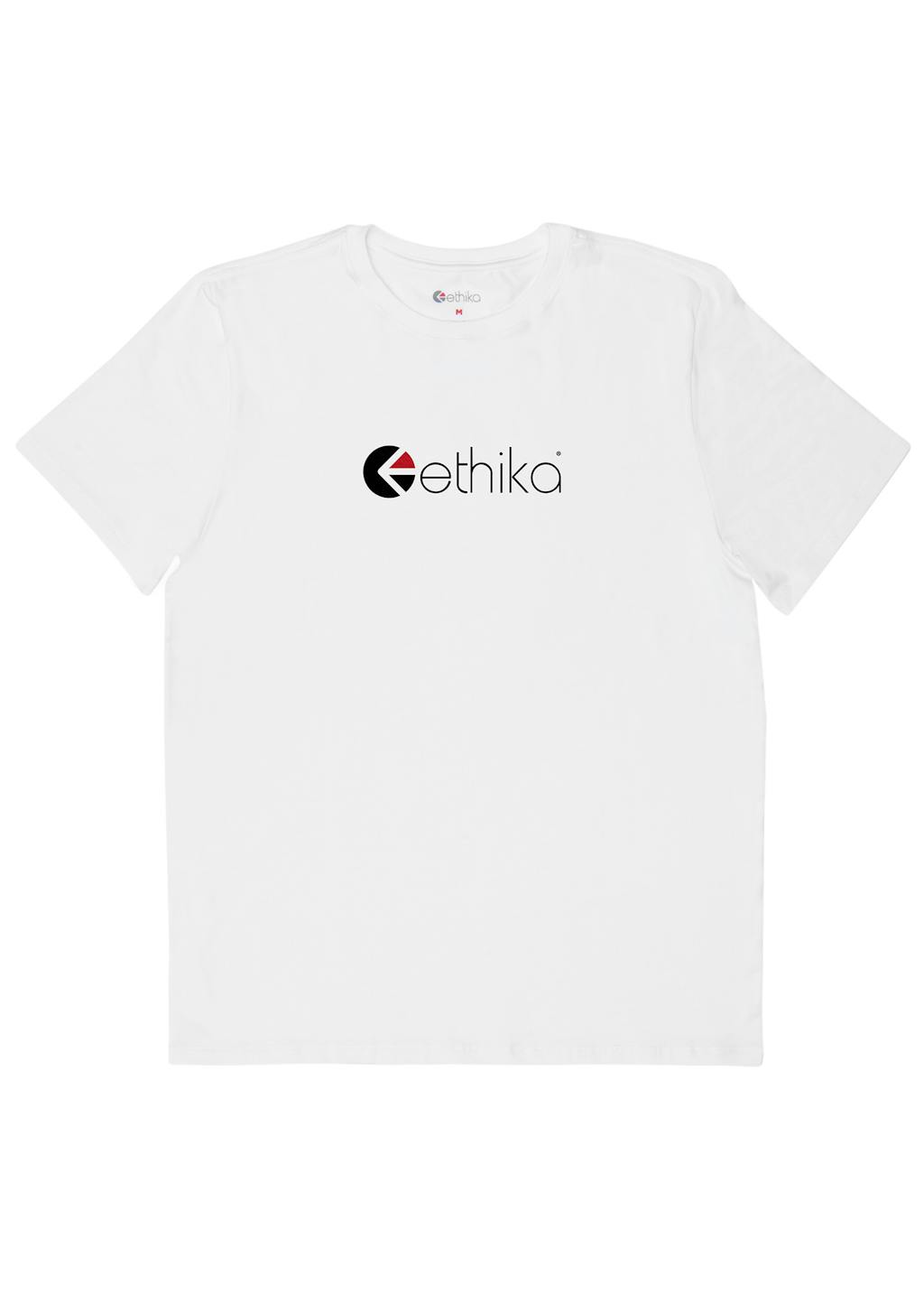 Mens Graphic Tee Classic Fit Ethika Logo White Ethika With You