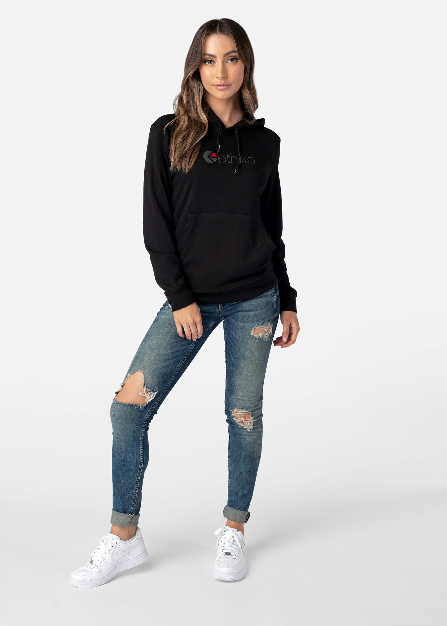 Womens Sweatshirt Premium Ethika Logo - Black | Ethika | With You ...