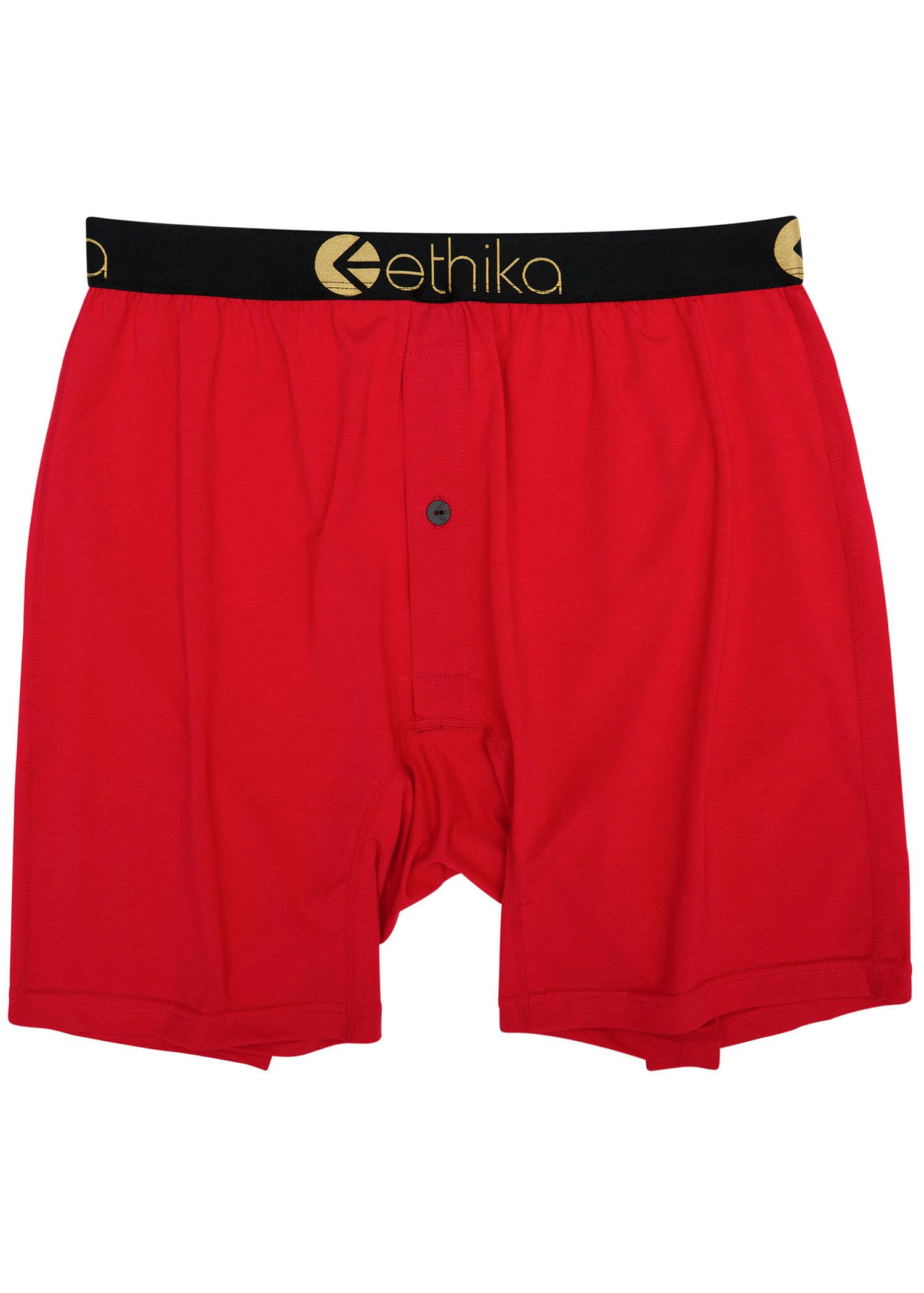 Ethika Mens Boxer Brief  Golden Dance, Golden Dance, L 