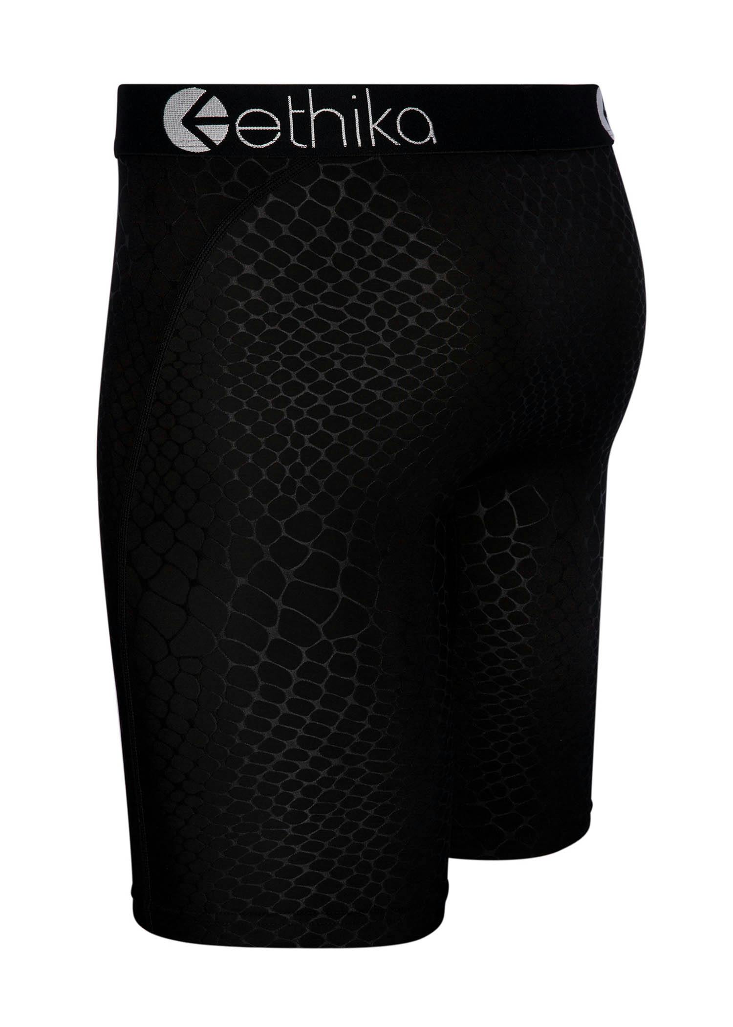 MENS STAPLE Embossed Python - Black | Ethika