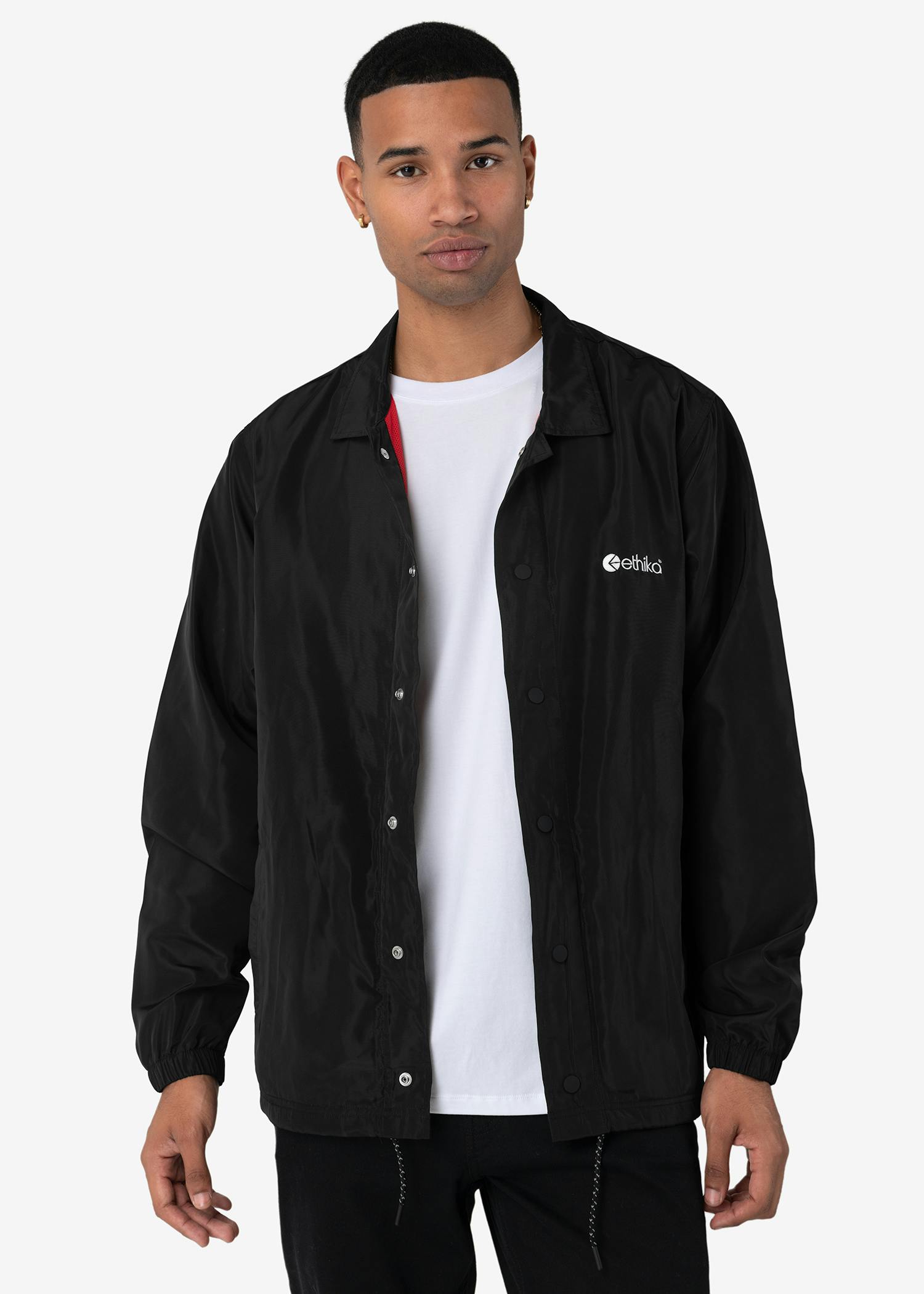 MENS COACH JACKET Black | Ethika