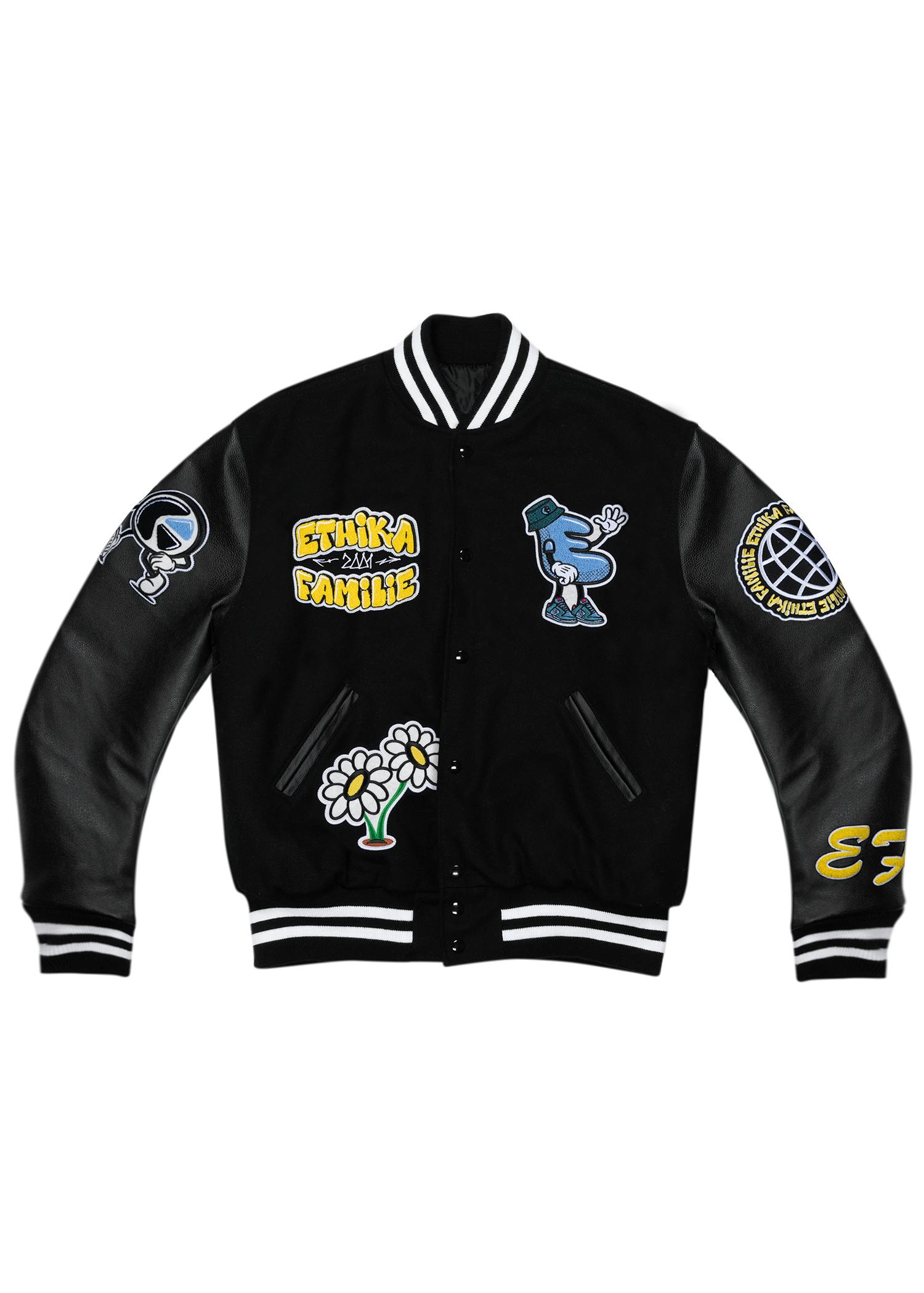 68▢MAGICSTICK 2FACE VARSITY JKT UT1228-8 Moshtashio Mens Varsity College Jacket Baseball Bomber
