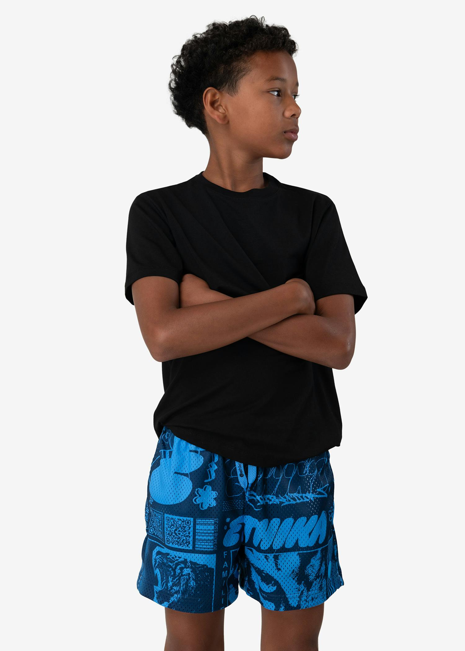 BOYS BASKETBALL SHORT City Mobbin - Blue | Ethika | With You Everywhere