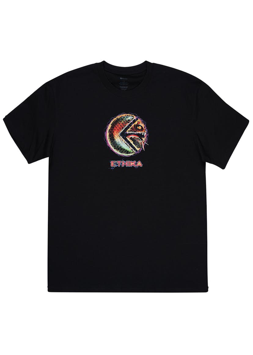 MENS GRAPHIC TEE Snaked - Black | Ethika | With You Everywhere