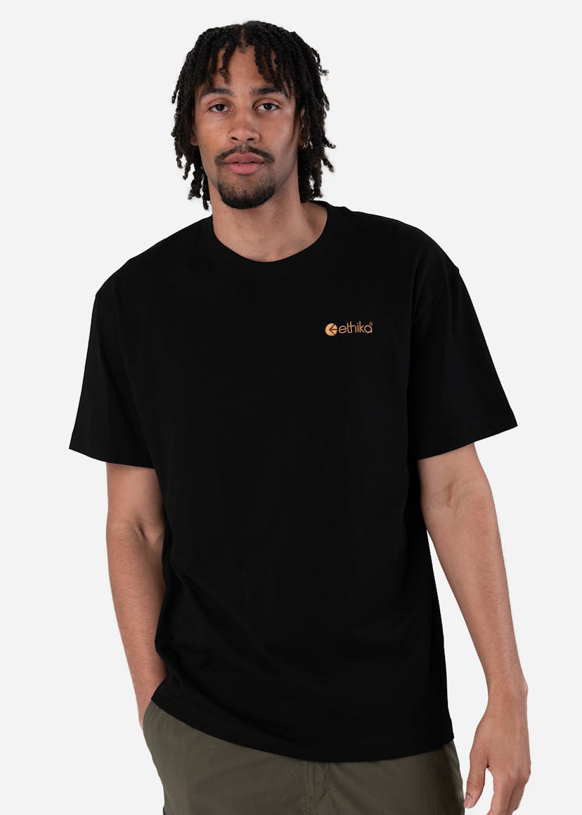 MENS GRAPHIC TEE Plant Based - Black | Ethika | With You Everywhere