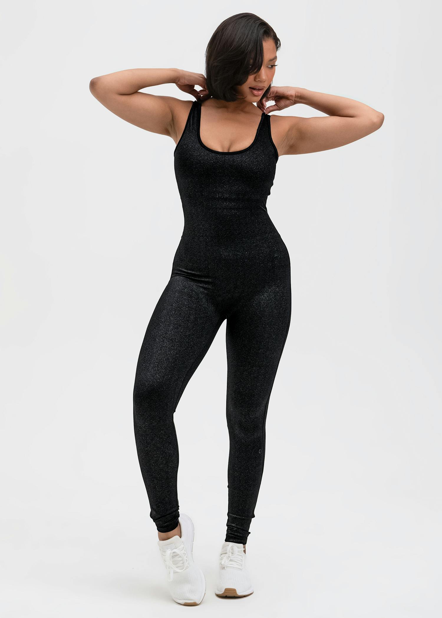 WOMENS ROMPER FULL Black Galaxy | Ethika