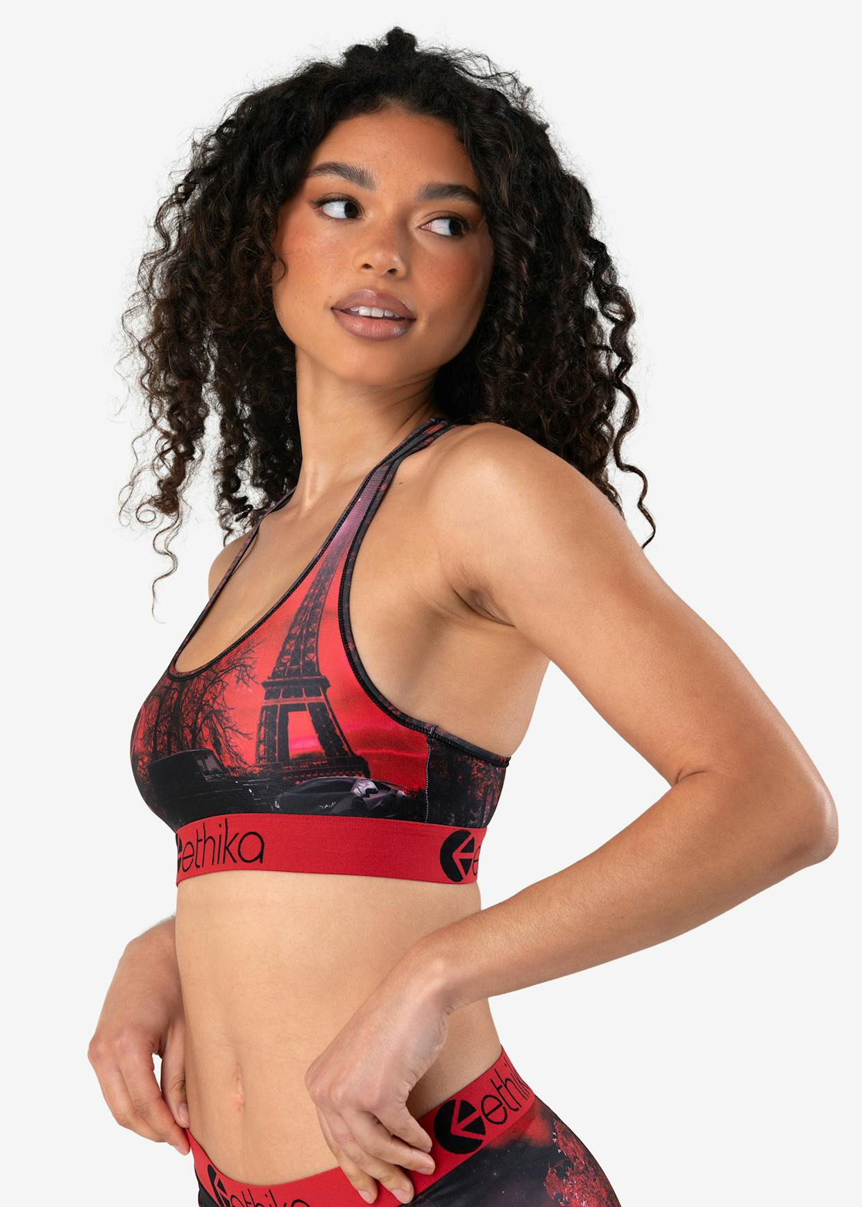 WOMENS SPORTS BRA OMB Peezy Red Night Ethika With You Everywhere