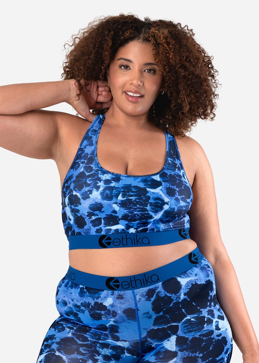 Womens Sports Bra Polyester Animals On Acid | Ethika | With You Everywhere