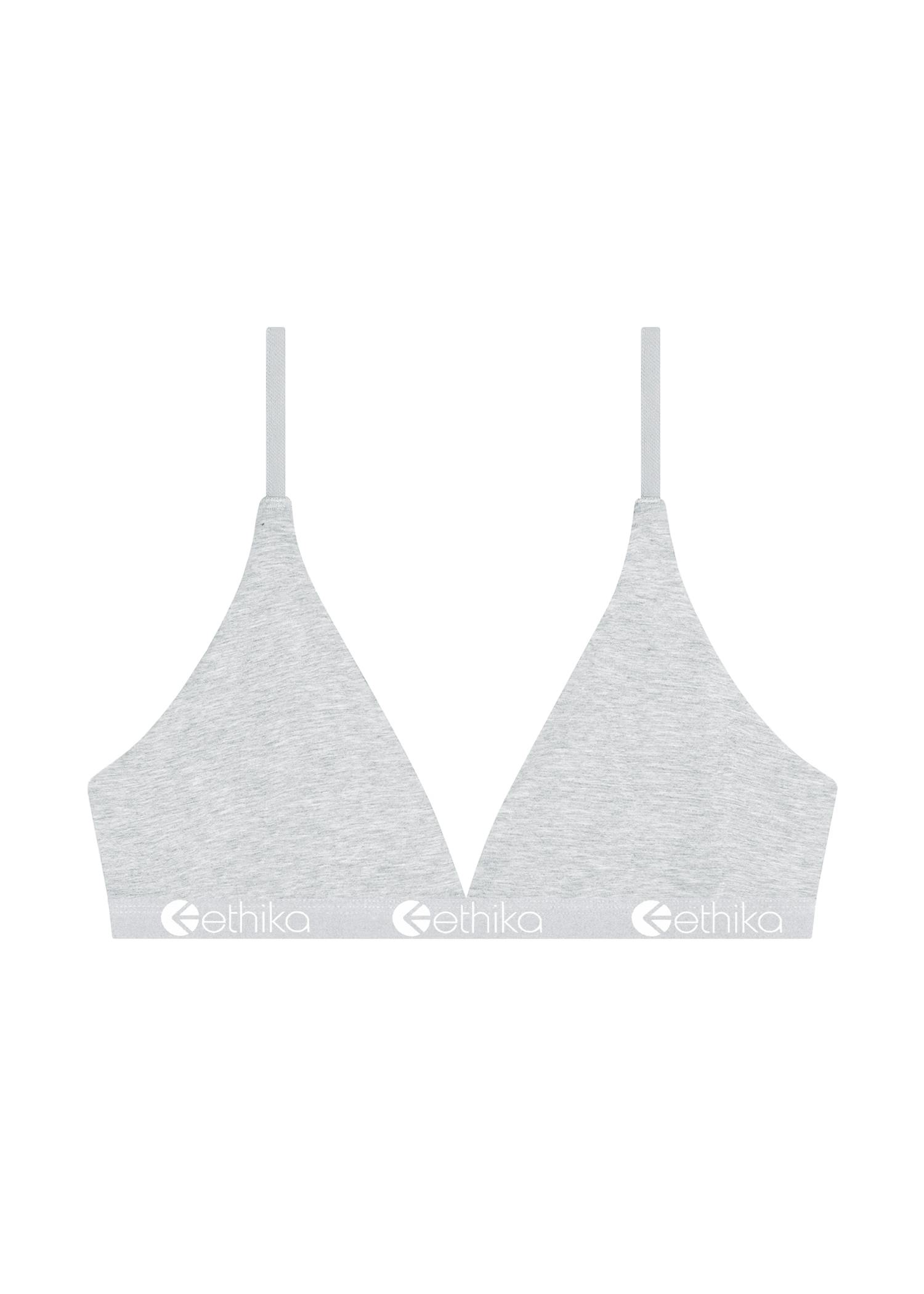 WOMENS TRIANGLE BRA Light Heather Ethika With You Everywhere